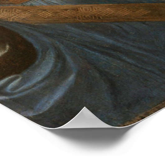 Salvator Mundi von Leonardo da Vinci Poster (Ecke)