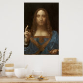 Salvator Mundi von Leonardo da Vinci Poster (Küche)