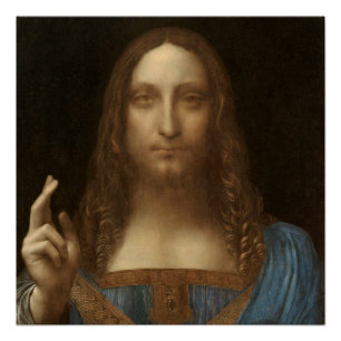 Salvator Mundi von Leonardo da Vinci Poster