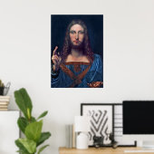 Salvator Mundi von Leonardo da Vinci Poster (Heimbüro)
