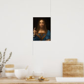 Salvator Mundi von Leonardo da Vinci Poster (Küche)