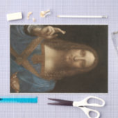 Salvator Mundi von Leonardo da Vinci Seidenpapier (Handwerk)