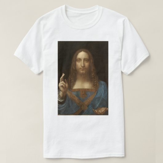 Salvator Mundi von Leonardo da Vinci T-Shirt (Design vorne)