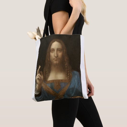 Salvator Mundi von Leonardo da Vinci Tasche (Von Nahem)