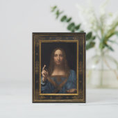 Salvator Mundi von Leonardo da Vinci um 1500 Postkarte (Stehend Vorderseite)