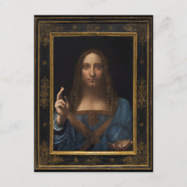 Salvator Mundi von Leonardo da Vinci um 1500 Postkarte
