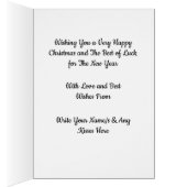 Salvator Mundi von Leonardo da Vinci Weihnachtskar (Innen (Rechts))