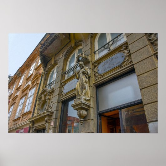 Salvator Pharmacy Exterior, Bratislava, Slowakei Poster (Vorne)