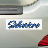 Salvatore Name blue Sticker Autoaufkleber (Auf Auto)