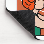 Salve-Ballmädchen Mousepad (Ecke)