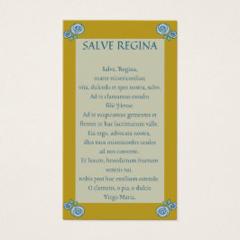 Salve Regina Latin Praetkarte
