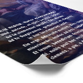 Salve Regina Latin Prayer Poster (Ecke)