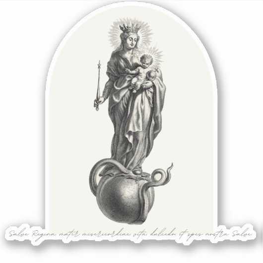 Salve Regina - Vinyl Sticker (Vorderseite)