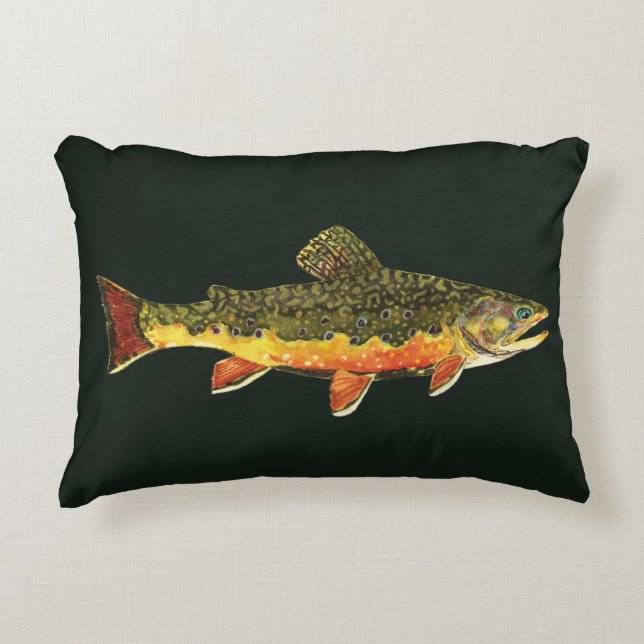 Salvelinus Fontinalis Dekokissen (Vorderseite)