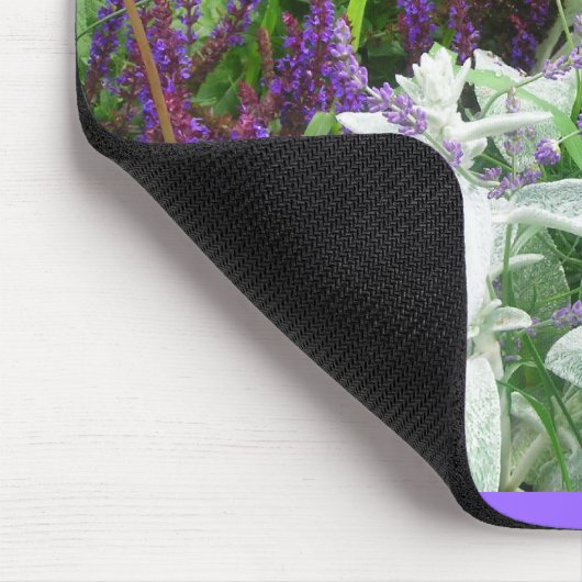 Salvia, Lavendel, Lamm-Ohr. Mousepad (Ecke)