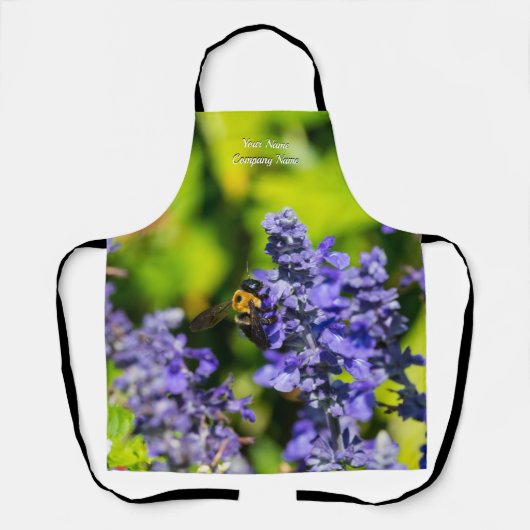 Salvia mit Hummeln-Schürze Schürze (Vorderseite)
