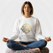 Salvia sagrada Pentáculo dorado Sweatshirt