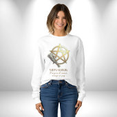 Salvia sagrada Pentáculo dorado Sweatshirt