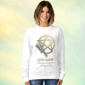 Salvia sagrada Pentáculo dorado Sweatshirt