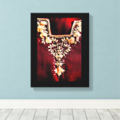 Salwar Kameez Embroidery Leinwanddruck (Insitu (Holzboden))