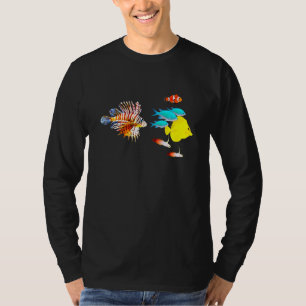 Salwater Aquarium Lionfisch Clownfish Gelbe Tang T-Shirt