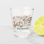 Salz auf den Felsen jetzt Servieren bringen Sie Ih Schnapsglas (Vorderseite)