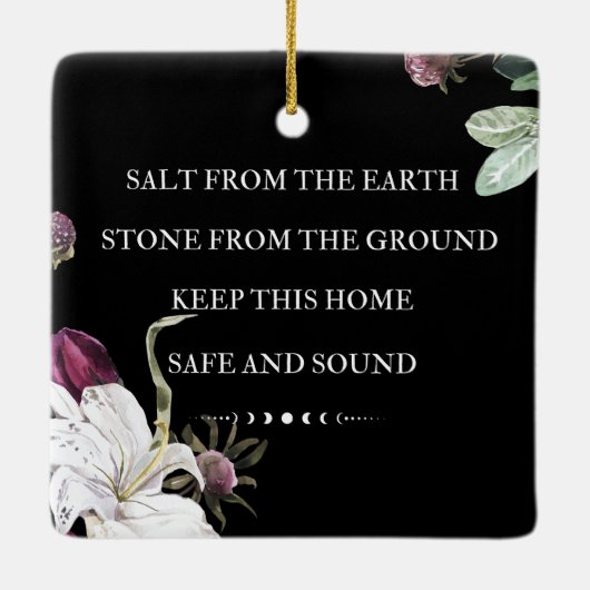 Salz aus der Erde Keramikornament (Rückseite)