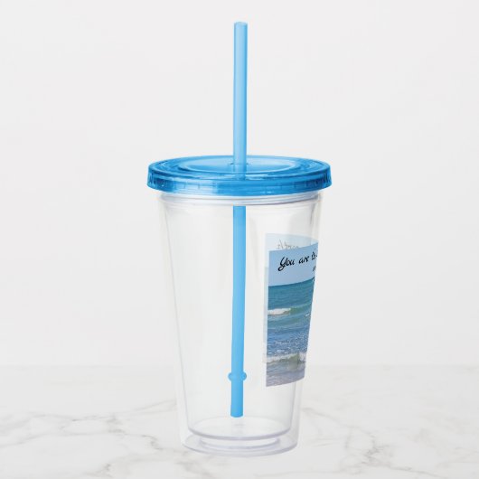 Salz des Fotos der Ozeanbibel Acryltrinkbecher (Rechts)