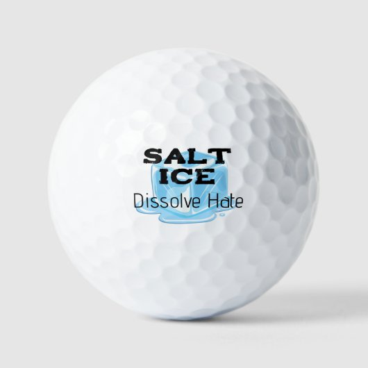 Salz-Eis-Golfballmarker Golfball (Vorderseite)