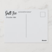Salz-Eis-Postkarte Postkarte (Rückseite)