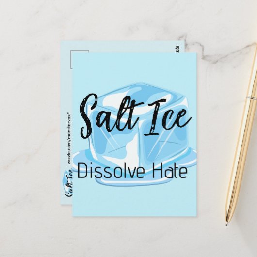 Salz-Eis-Postkarte Postkarte (Vorderseite/Rückseite Beispiel)