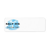 Salz-Eis-Rücksende-Adressetikett (Vorne)