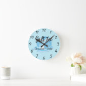 Salz-Eis-Uhr Runde Wanduhr (Zuhause)