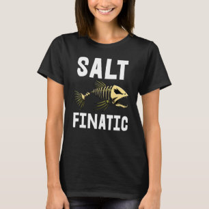 Salz Finatisches T-Shirt Skelett Fischknochen T-Sh