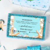 SALZ, hausgemachte Seifenlehne Rechteckiger Aufkleber