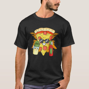 Salz Hot Sauce Pizza Sunglass Cheesy Hawaiian Toma T-Shirt