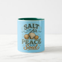 Salz in der Luft Muschel-Tasse Teal