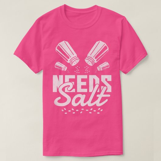 Salz, Kochen T-Shirt (Design vorne)