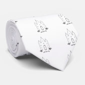 Salz Lake City utah Tempel einfach modern Krawatte (Gerollt)