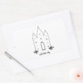 Salz Lake City utah Tempel einfach modern Rechteckiger Aufkleber (Umschlag)