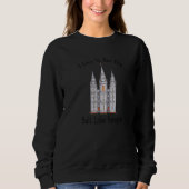 Salz Lake Tempel I Liebe, um meine Tempelfarbe zu  Sweatshirt (Vorderseite)