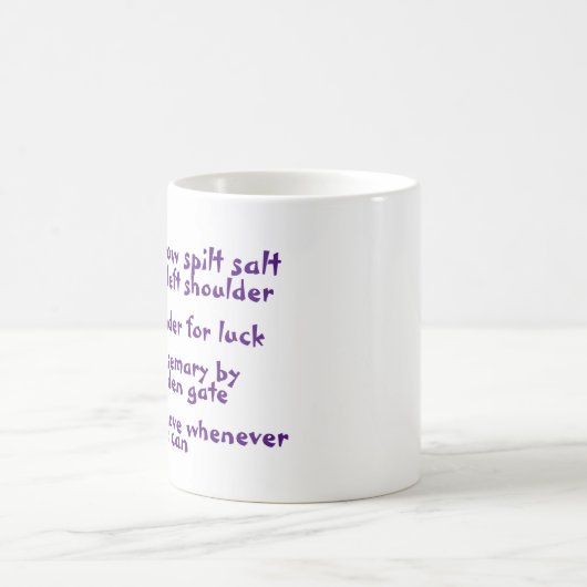 Salz, Lavendel, Rosemary und Liebe Movie Quote Tas Verwandlungstasse (Mittel)