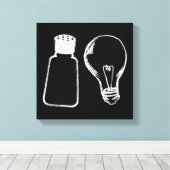 Salz & Licht sein Salz Bibel Verse Matthew 513-1 Leinwanddruck (Insitu (Holzboden))