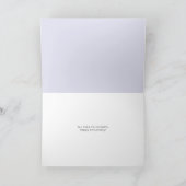 Salz & Pepper auf Periwinkle Romantischer Jahresta Karte (Innenseite)