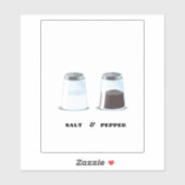 Salz & Pepper Aufkleber (Blatt)