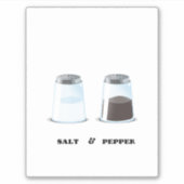 Salz & Pepper Aufkleber (Vorderseite)