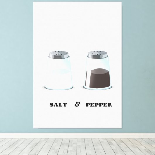 Salz & Pepper Leinwanddruck (Insitu (Holzboden))