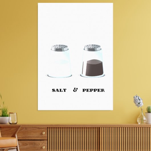 Salz & Pepper Leinwanddruck (Insitu (Wohnzimmer))