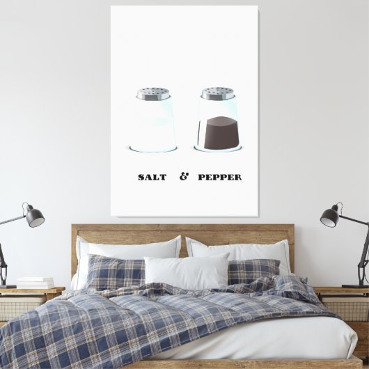 Salz & Pepper Leinwanddruck (Insitu (Schlafzimmer))