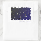 Salz sein, leicht sein rechteckiger aufkleber (Tasche)